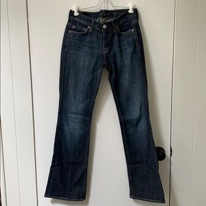 7 For All Mankind - Dark Bootcut Jeans